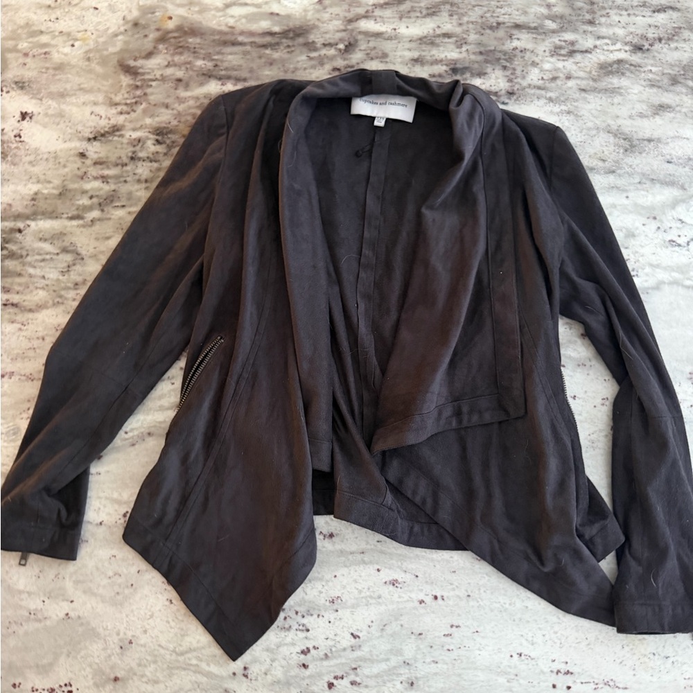 Cupcakes and cashmere drapey blazer